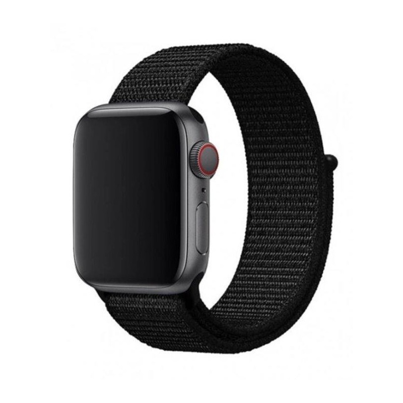 Swissten řemínek pro apple watch nylonový 42 / 44 / 45 / 49 mm černý