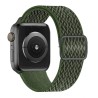 Swissten Armband für Apple Watch Nylon 42 / 44 / 45 / 49 mm Khaki (mit Schnalle)