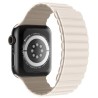 Swissten řemínek pro apple watch silikonový - magnetic 38 / 40 / 41 mm bílá / cappuccino
