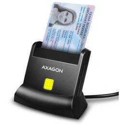 AXAGON čtečka kontaktních smart karet (eObčanka), microSD/SD, SIM karet / CRE-SM2 / USB 2.0 / 1,3m