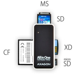 AXAGON čtečka paměťových karet microSD/SD/MS/XD/CF / CRE-X1 / USB 2.0 / 0,1m