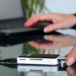 AXAGON čtečka paměťových karet microSD/SD/MS/XD/CF / CRE-X1 / USB 2.0 / 0,1m