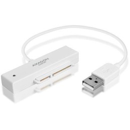AXAGON pouzdro na 2,5" disk / ADSA-1S / USB 2.0 / SATA / USB-A / bílé