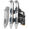 AXAGON PCIe radič 4x sériový port (RS-232) / PCEA-S4N / 250 kbps / LP bracket