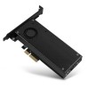 Adapter gniazda AXAGON do PCIe x4 do M.2 NVMe M-KEY lub SATA B-KEY z radiatorem / PCEM2-DC / niski profil