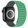 Swissten strap for apple watch silicone - magnetic 38 / 40 / 41 mm green/gray