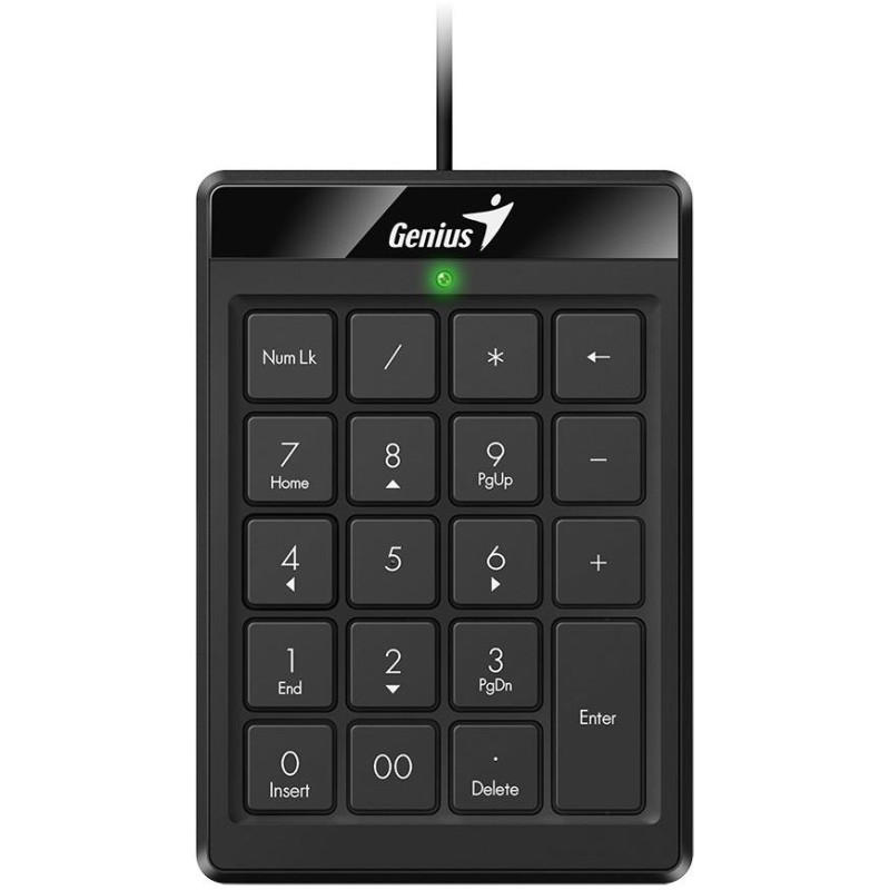 GENIUS NumPad 110/ Drátová/ USB/ slim design/ černá