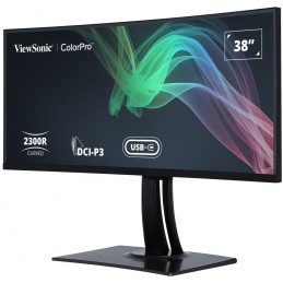 ViewSonic VP3881A / 38" prohnutý/ IPS/ 21:9/ 3840x1600/ 5ms/ 300cd/m2/ DP/ 2xHDMI/ 2xUSB-A/ USB-B / USB-C/ RJ45/ Repro