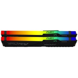 KINGSTON FURY Beast Black RGB 32GB DDR5 5600MT/s / CL40 / DIMM / Kit 2x 16GB