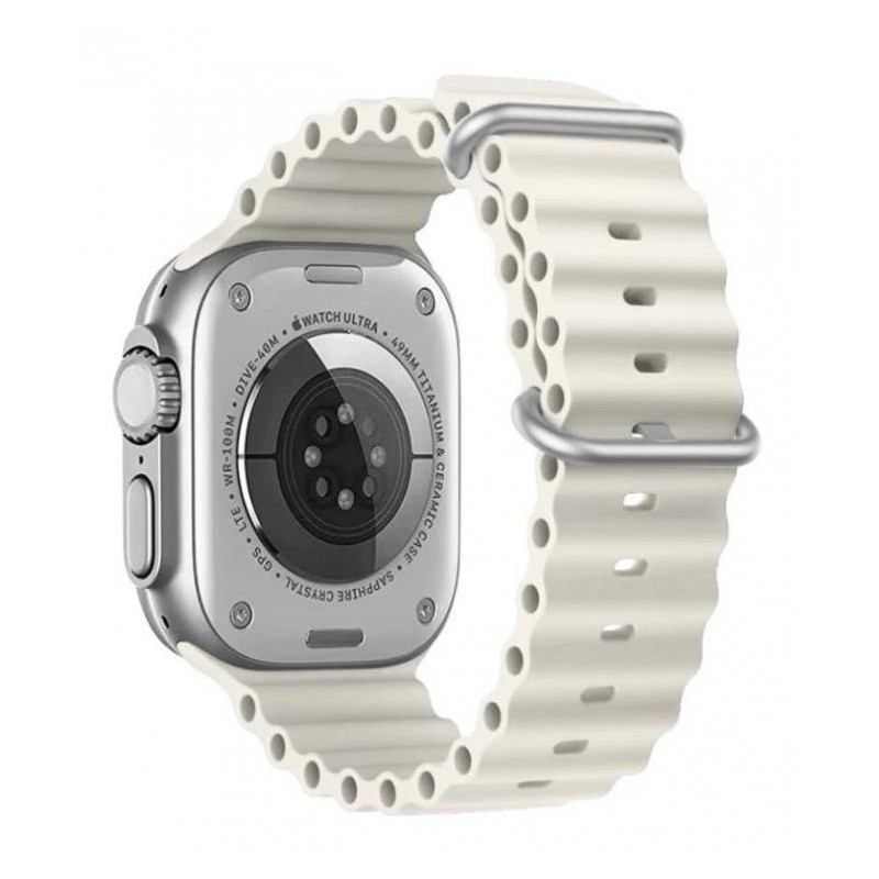 Swissten řemínek pro apple watch silikonový - marine straps 42 / 44 / 45 / 49 mm kamenně šedý