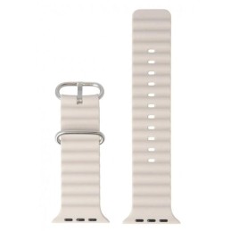 Swissten řemínek pro apple watch silikonový - marine straps 42 / 44 / 45 / 49 mm kamenně šedý