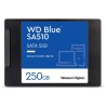 Dysk SSD WD BLUE SA510 250 GB / WDS250G3B0A / SATA III / Wewnętrzny 2,5" / 7 mm