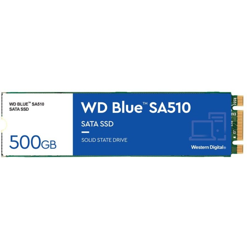 WD SSD BLUE SA510 500GB / WDS500G3B0B / M.2 SATA III / Interní / 2280