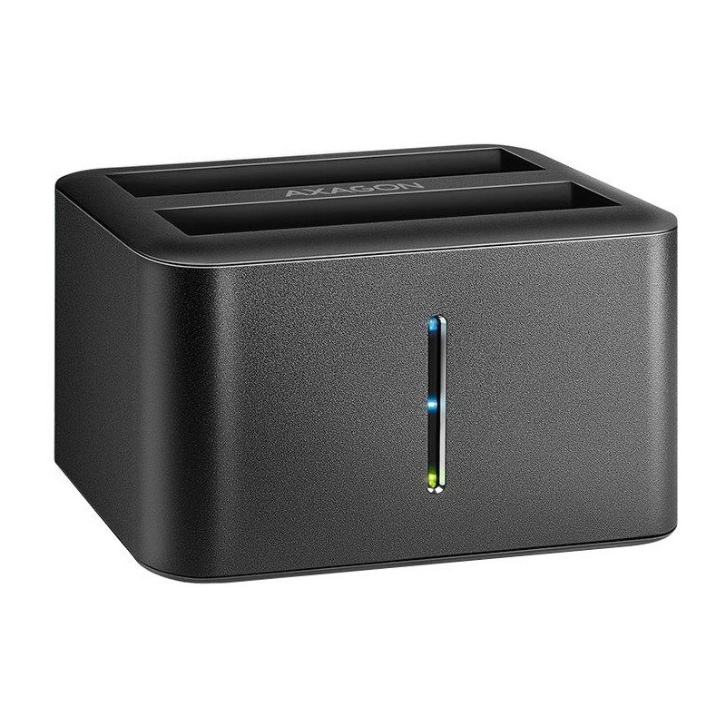 AXAGON klonovací stanice pro 2x SATA 6G disk / ADSA-D25 / 2,5" / USB 3.2 Gen1 / datový 0,6m kabel / nabíjecí USB kabel