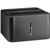 Stacja klonująca AXAGON do 2 dysków SATA 6G / ADSA-D25 / 2,5" / USB 3.2 Gen1 / 0,6 m kabla danych / kabla ładowania USB