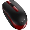 GENIUS NX-7007/ 1200 dpi/ kabellos/ BlueEye-Sensor/ schwarz-rot