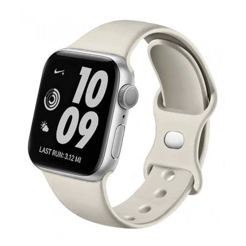 Swissten řemínek pro apple watch silikonový 38 / 40 / 41 mm kamenně šedý