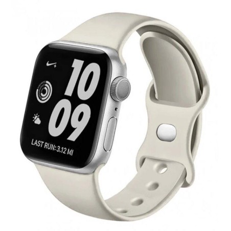 Swissten řemínek pro apple watch silikonový 38 / 40 / 41 mm kamenně šedý