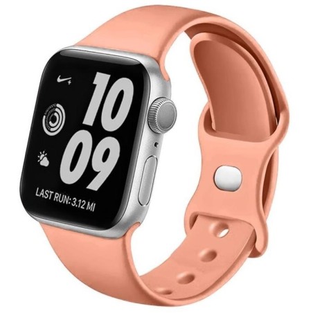 Swissten řemínek pro apple watch silikonový 38 / 40 / 41 mm oranžově růžový
