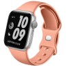 Swissten remienok pre apple watch silikónový 42 / 44 / 45 / 49 mm oranžovo ružový