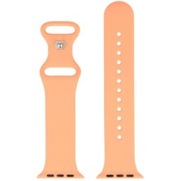 Swissten řemínek pro apple watch silikonový 42 / 44 / 45 / 49 mm oranžově růžový