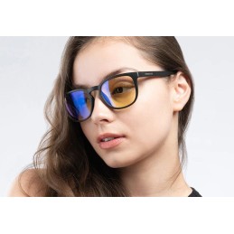 GUNNAR kancelářske/herní brýle OAKLAND ONYX * jantarová skla * BLF 65 * GUNNAR focus