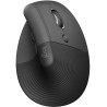 Logitech Lift Vertical Ergonomic Mouse – Graphite Vertikale Maus, optisch, 6 Tasten, kabellos, Bluetooth