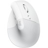 Logitech Lift Vertical Ergonomic Mouse - Biała Mysz pionowa, optyczna, 6 przycisków, bezprzewodowa, Bluetooth
