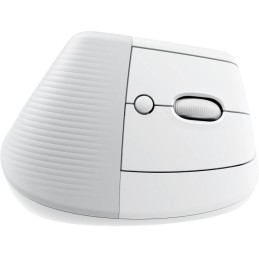 Logitech Lift Vertical Ergonomic Mouse - White   Vertikální myš, optická, 6 tlačítek, bezdrátová, Bluetooth