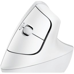 Logitech Lift Vertical Ergonomic Mouse - White   Vertikální myš, optická, 6 tlačítek, bezdrátová, Bluetooth