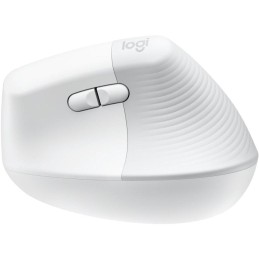 Logitech Lift Vertical Ergonomic Mouse - White   Vertikální myš, optická, 6 tlačítek, bezdrátová, Bluetooth