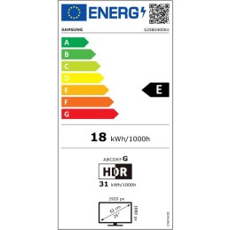 Samsung Odyssey G40B 25" / FullHD 1920x1080 / 16:9 / IPS / 1ms / 240Hz / Jack/HDMI/DP/PIVOT/VESA