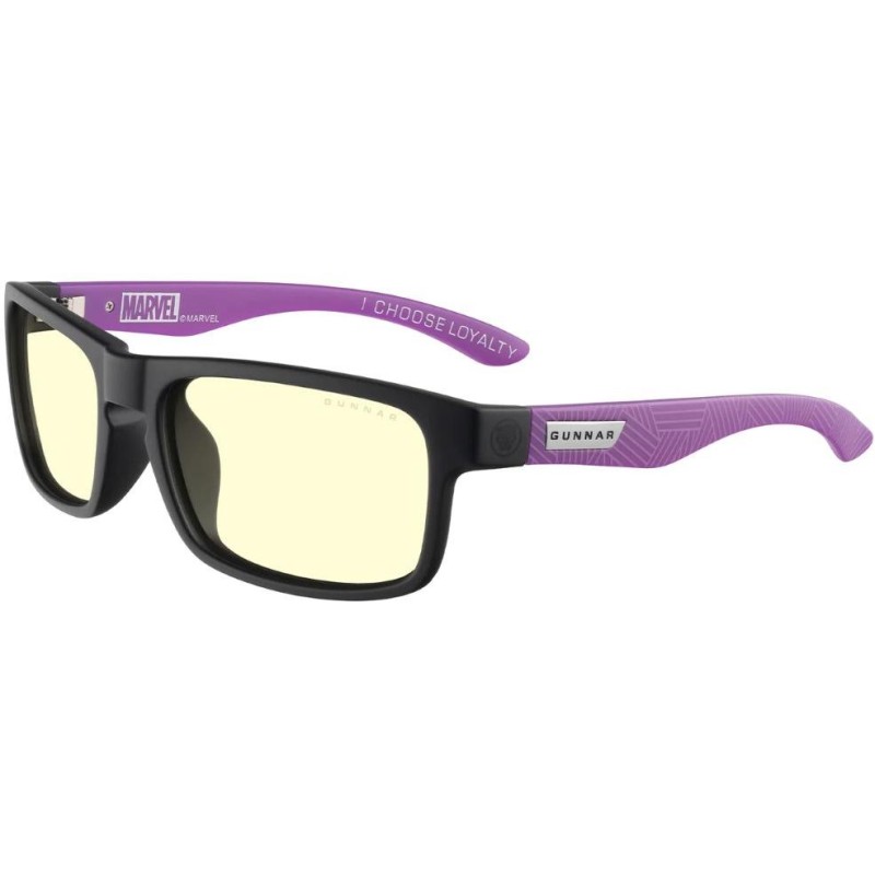 GUNNAR kancelářské/herní brýle ENIGMA - MARVEL BLACK PANTHER EDITION * jantarová skla * BLF 65 * GUNNAR focus