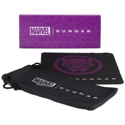 GUNNAR kancelářské/herní brýle ENIGMA - MARVEL BLACK PANTHER EDITION * jantarová skla * BLF 65 * GUNNAR focus