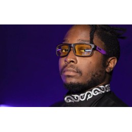 GUNNAR kancelářské/herní brýle ENIGMA - MARVEL BLACK PANTHER EDITION * jantarová skla * BLF 65 * GUNNAR focus