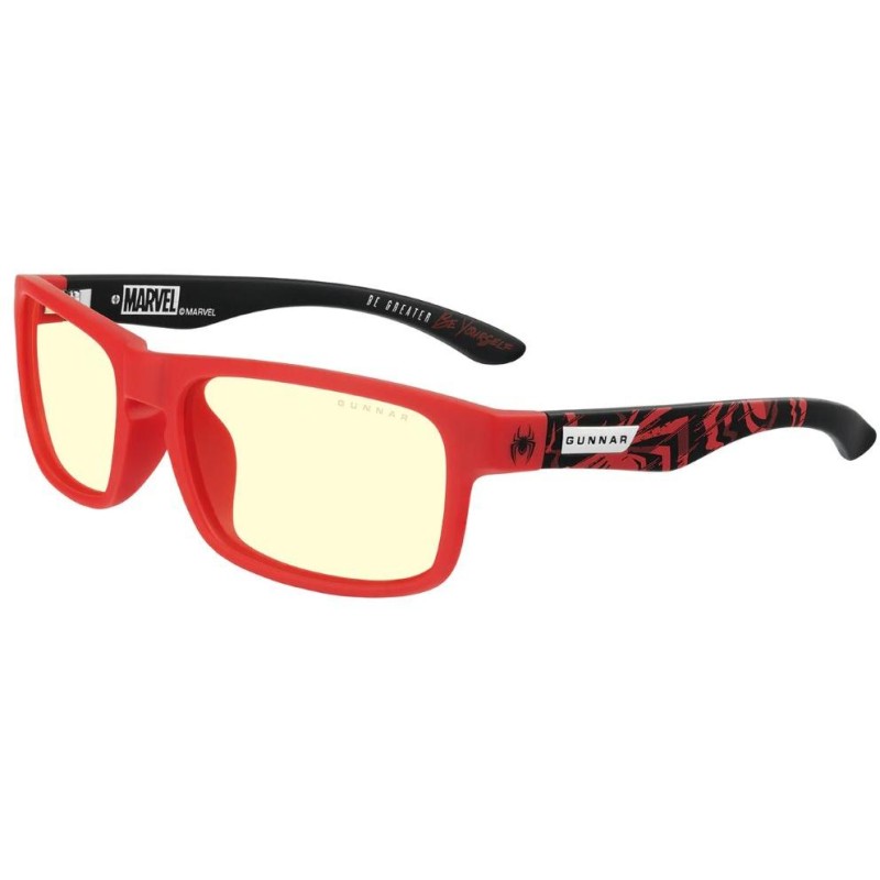GUNNAR kancelářské/herní brýle ENIGMA - MARVEL SPIDER-MAN MILES MORALES EDITION * jantarová skla * BLF 65 * GUNNAR focus