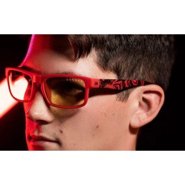 GUNNAR kancelářské/herní brýle ENIGMA - MARVEL SPIDER-MAN MILES MORALES EDITION * jantarová skla * BLF 65 * GUNNAR focus