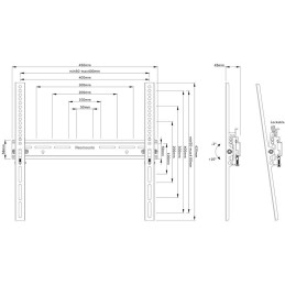 Neomounts  WL35-350BL14/Držák displeje/na stěnu/32-65"/sklopný/zamykatelný/VESA 400X400/nosn. 35kg/černý