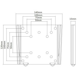 Neomounts  FPMA-W25BLACK/Držák displeje/na stěnu/10-30"/fixní/VESA 100X100/nosn. 30kg/ultra tenký/černý