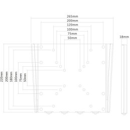 Neomounts FPMA-W110/Držák displeje/na stěnu/10-40"/fixní/VESA 200X200/nosn. 35kg/ultra tenký/stříbrný