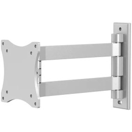 Neomounts FPMA-W820/Držák displeje/na stěnu/10-27"/sklopný/2 čepy/VESA 100X100/nosn. 15kg/stříbrný