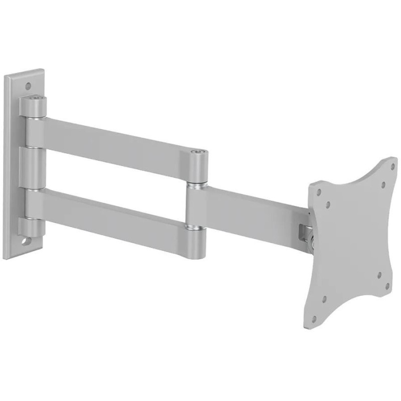 Neomounts FPMA-W830/Držák displeje/na stěnu/10-27"/sklopný/3 čepy/VESA 100X100/nosn. 12kg/stříbrný