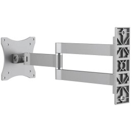 Neomounts FPMA-W830/Držák displeje/na stěnu/10-27"/sklopný/3 čepy/VESA 100X100/nosn. 12kg/stříbrný