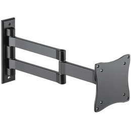 Neomounts FPMA-W830BLACK/Držák displeje/na stěnu/10-27"/sklopný/3 čepy/VESA 100X100/nosn. 12kg/černý