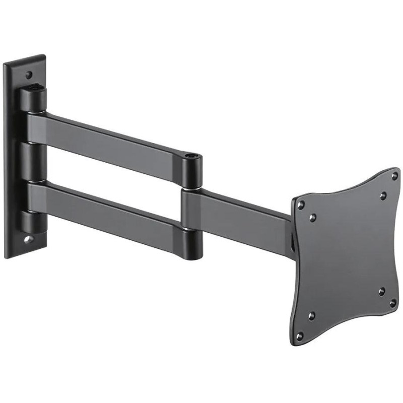 Neomounts FPMA-W830BLACK/Držák displeje/na stěnu/10-27"/sklopný/3 čepy/VESA 100X100/nosn. 12kg/černý