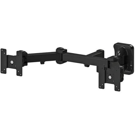 Neomounts FPMA-W960D/Držák displeje/na stěnu/10-27"/sklopný/3 čepy/VESA 100X100/nosn. 2x6kg/2 displeje/černý