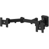 Neomounts FPMA-W960D/Uchwyt do wyświetlacza/uchwyt ścienny/10-27"/uchylny/3 piny/VESA 100X100/nośność 2x6kg/2 wyświetlacze/czarn