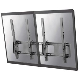 Neomounts NS-WMB200PBLACK/Držák displeje/na stěnu/40-52"/menu board vertikální sklopný/VESA 400X600/nosn. 2x50kg/2 displ