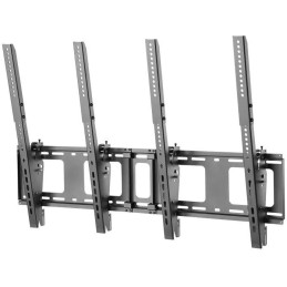 Neomounts NS-WMB200PBLACK/Držák displeje/na stěnu/40-52"/menu board vertikální sklopný/VESA 400X600/nosn. 2x50kg/2 displ