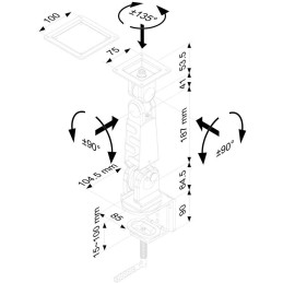 Neomounts FPMA-D400/Držák displeje/na stůl/10-30"/svorka/VESA 100X100/nosn. 10kg/1 displej/šedý